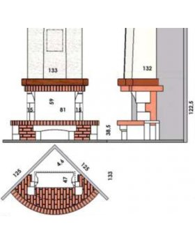 Каминная облицовка CHAZELLES Vilhonneur (угловой)-foto2
