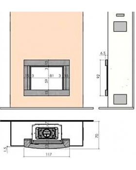 Каминная облицовка CHAZELLES Basalte-foto2