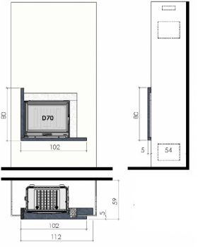 Каминная облицовка CHAZELLES SOLO CS42-foto2