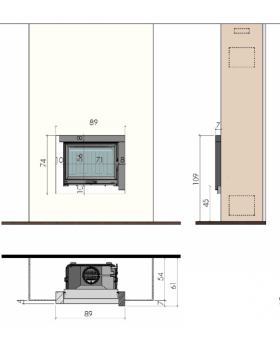 Каминная облицовка CHAZELLES SOLO CS41-foto2