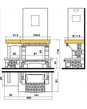 Каминная облицовка CHAZELLES Fleurance 157-foto2