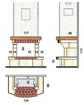 Каминная облицовка CHAZELLES Rancogne-foto2