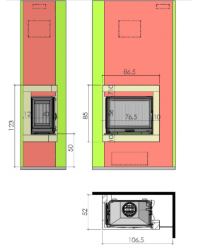 Каминная облицовка CHAZELLES SOLO CS45-foto2
