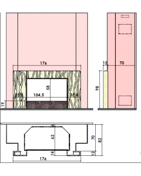 Каминная облицовка CHAZELLES Linea-foto2