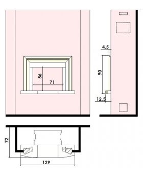 Каминная облицовка CHAZELLES SOLO CS27-foto2