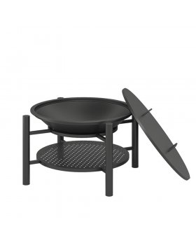 Чугунная Костровая чаша Fantastic Ø 700 Люкс (чаша+ подставка люкс + крышка)-foto2