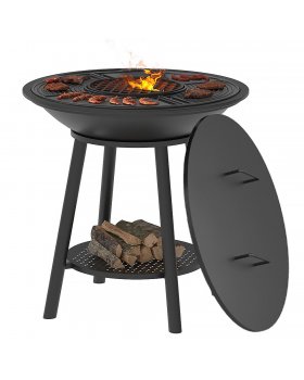 Чугунный Fantastic Grill Везувий Ø 700 Престиж (чаша+подставка престиж+плита Gurman Ø700+крышка)