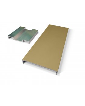 Алюминиевые плоские наличники (золото)