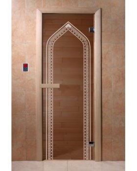 Дверь Арка бронза 1900*700, 6мм, 2 петли