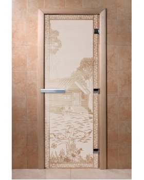 Банька в лесу сатин