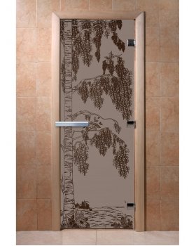 Дверь Береза графит матовый