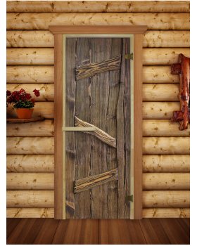Дверь для бани русская баня-04