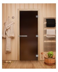 Стеклянные двери для бани серии Эталон