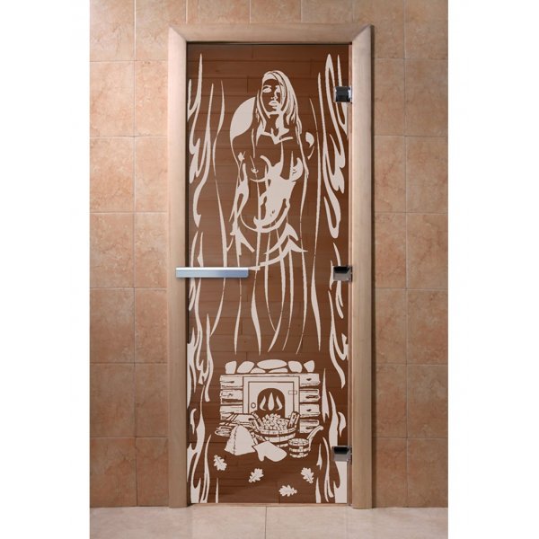 Дверь Горячий пар бронза