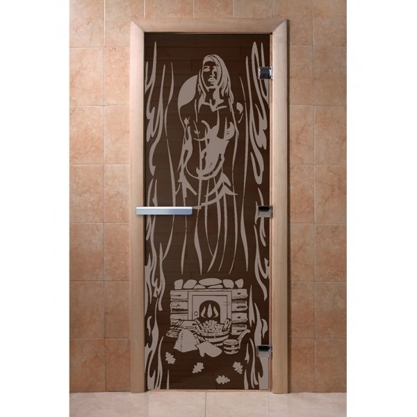 Дверь Горячий пар графит