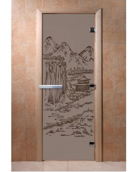 Дверь Китай черный графит матовый