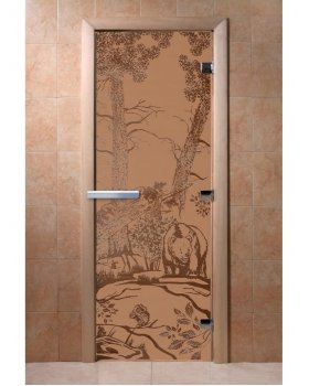 Дверь Мишки бронза матовая