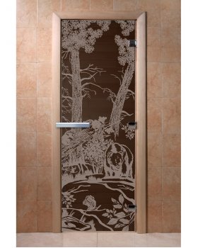 Дверь Мишки графит