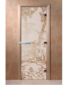 Дверь Мишки сатин