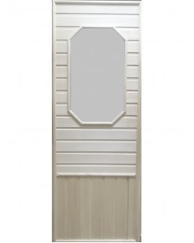 С восьмиугольной стеклянной вставкой