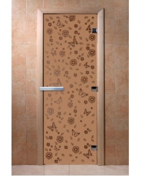 Цветы и бабочки бронза матовая