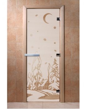 Дверь Зима сатин