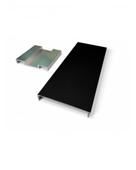 Комплект алюминиевых наличников (черный)