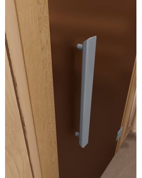 Стеклянная дверь для сауны и бани Фаворит бронза матовая-foto3