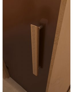 Стеклянная дверь для сауны и бани Фаворит бронза матовая-foto4