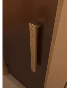 Стеклянная дверь для сауны и бани Фаворит бронза матовая-foto4