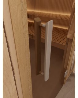 Стеклянная дверь для сауны и бани Фаворит бронза прозрачная-foto4