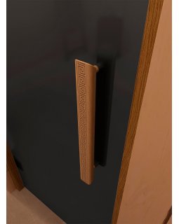 Стеклянная дверь для сауны и бани Фаворит BLACK графит матовый-foto4