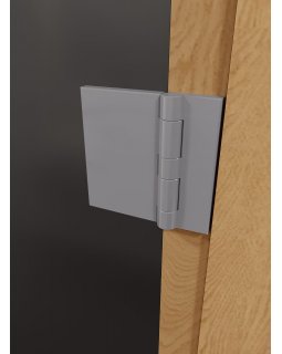 Стеклянная дверь для сауны и бани Фаворит графит матовый-foto3