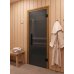 Стеклянная дверь для бани и сауны Фаворит BLACK графит прозрачный