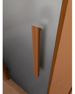 Стеклянная дверь для сауны и бани Фаворит BLACK сатин-foto2