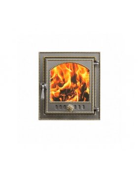 Дверка Везувий каминная 210 (Бронза) (325х290)