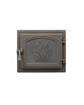 Дверка Везувий каминная 261 (Бронза) (210х250)