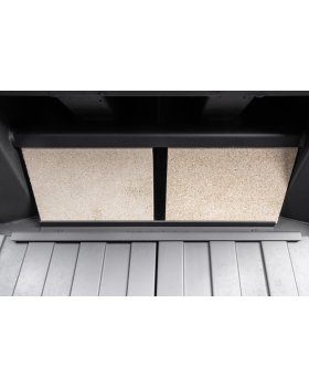 Каминная топка Экокамин АЛЬФА 700 три стекла черный шамот подовая-foto11