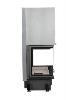 Каминная топка Экокамин ДЕЛЬТА 1000 V три стекла принтинг, вертикальная ламель-foto4