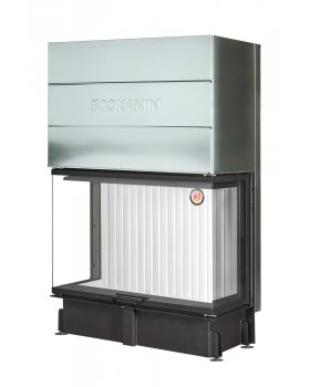 Каминная топка Экокамин ДЕЛЬТА 1200х800х450 P три стекла подовая