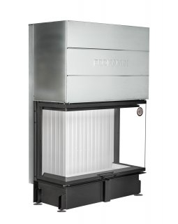 Каминная топка Экокамин ДЕЛЬТА 1200х800х450 P три стекла подовая-foto3