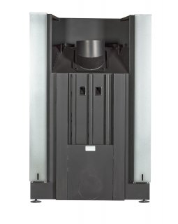 Каминная топка Экокамин ДЕЛЬТА 1200х800х450 PB три стекла подовая черный шамот-foto5