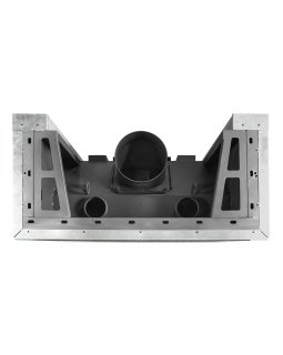 Каминная топка Экокамин ДЕЛЬТА 1200х800х450 PB три стекла подовая черный шамот-foto7