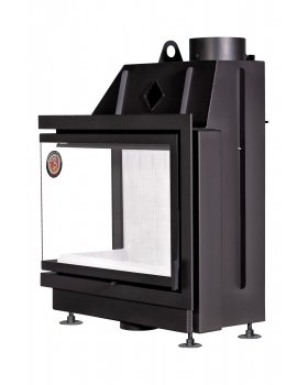 Каминная топка Экокамин Альфа 800 L два стекла левая-foto3