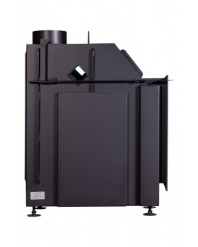 Каминная топка Экокамин Альфа 800 LB два стекла левая черный шамот-foto5