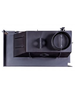 Каминная топка Экокамин Альфа 800 LB два стекла левая черный шамот-foto6