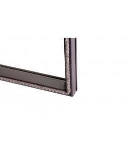 Каминная топка Экокамин Альфа 800 RB два стекла правая черный шамот-foto3