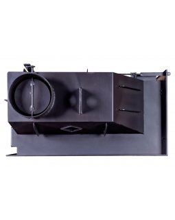 Каминная топка Экокамин Альфа 800 RB два стекла правая черный шамот-foto6