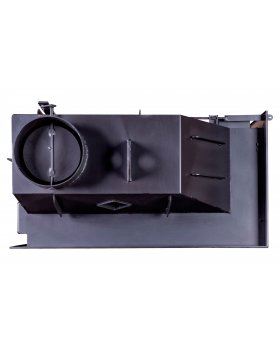 Каминная топка Экокамин Альфа 800 RB два стекла правая черный шамот-foto6