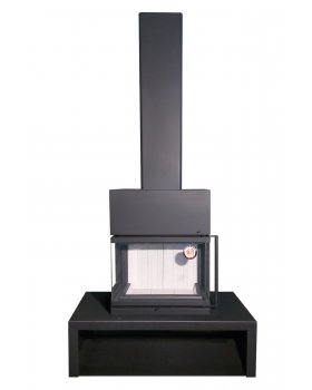 Камин МАДРИД на дровнике Гигант центральный подовый